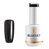 Esmalte Permanente Gel Bluesky-63932 Negro Glitter Semi Holo