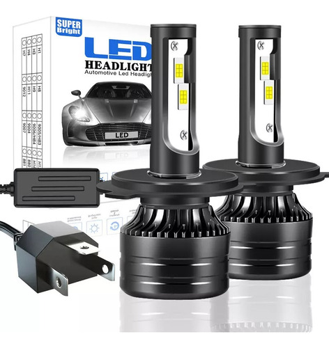 Kit De Faros Led H4 9003 De Haz Alto Y Bajo Canbus Csp