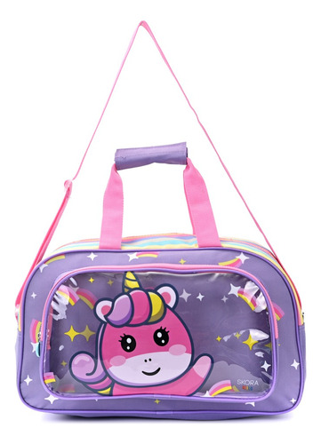 Bolso Infantil Deportivo De Viaje Unicornio Mura Skora 42x24