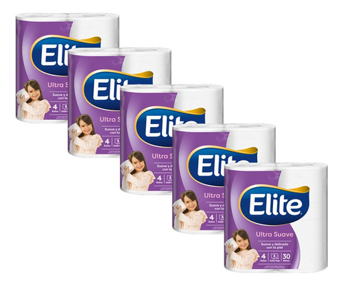 Papel Higiénico Dh Elite Ultra Soft Touch 30mts 20 Rollos 