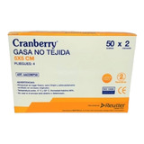 Gasa No Tejida Estéril 5x5 Cm 4 Pliegues / Cranberry