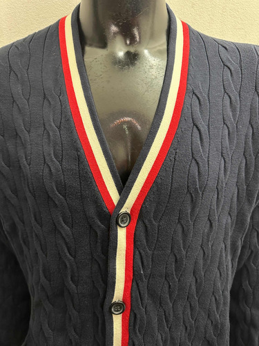 Cardigan Tommy Hilfiger Trenzado Talle Large