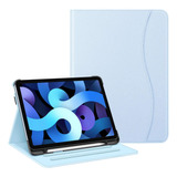 Funda iPad Air 4 Fintie Bolsillo Rígido Con Soporte Azul