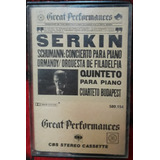 Schumann Great Performances Serkin Concierto Piano Cassette