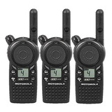 3 Pack De Motorola Cls1410 Radio De Dos Vías Walkie Talkies 