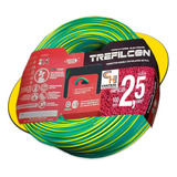 Cable Unipolar Trefilcon 2,5 100m Certificado Verde Amarillo