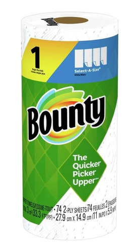 Servitoallas Bounty Blancas 1 Rollo Doble De 74 Hojas