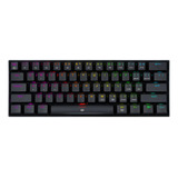 Teclado Dragonborn K630 Qwerty Red Negro Con Luz Rgb Españo Idioma Español Latinoamérica Color Del Teclado Negro