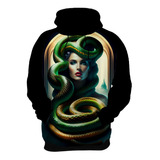 Blusa Moletom Cobra Serpente Escama Medusa Mitologia 1