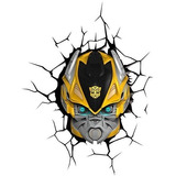 Bumblebee Lampara Para Pared Autobots 3d Transformers Hasbro