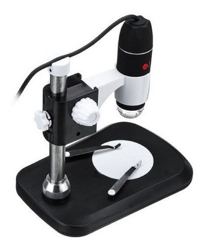 Microscopio 1600x Con Base Capilografo Usb Led