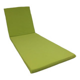 Colchoneta Camastro O Reposera 1,87x58x4 Verde Liso