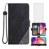 Funda Samsung Galaxy A70 Asuwish Wallet Black