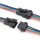 Conector Rgb Tira Led Macho/hembra Jst 4 Pines X Juego 