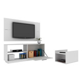 Combo Living Panel + Rack Tv 50'' + Mesa Ratona