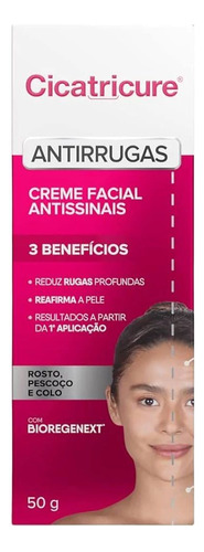 Cicatricure Creme Facial Antissinais 50g