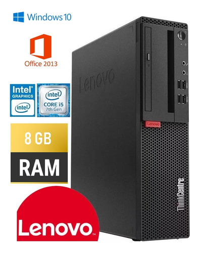 Cpus Lenovo M710s,corei5-7400,8gb Ram Ddr4,1tb,ssd 256gb