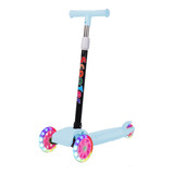 Scooter Mono Patin Diablo Pie Niño Infantil Luz Led Plegable