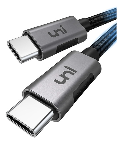 Cable Uni Usb C A Usb C, 100 W, 10 Pies De Largo, Usb Tip...