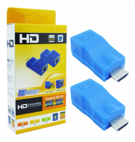 Conector Hdmi A Lan Rj45 Adaptador Tx 2.0