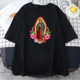 Di Playeras Con Estampado La Virgen María Guadalupe Para