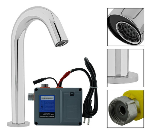 Grifo Cromado De Sensor Uso Institucional Multiusos