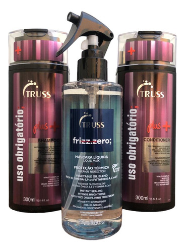 Truss Plus Mais Shampoo Condicionad 300ml + Frizz Zero 260ml