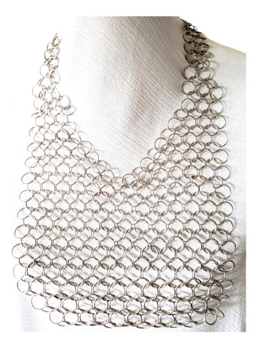 Collar Mujer O Pechera Hecha A Mano. Chainmaille. Ver Video
