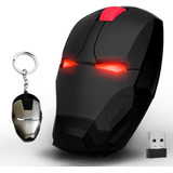 Ratón Ergonómico Inalambrico Click Silent Usb Iron Man