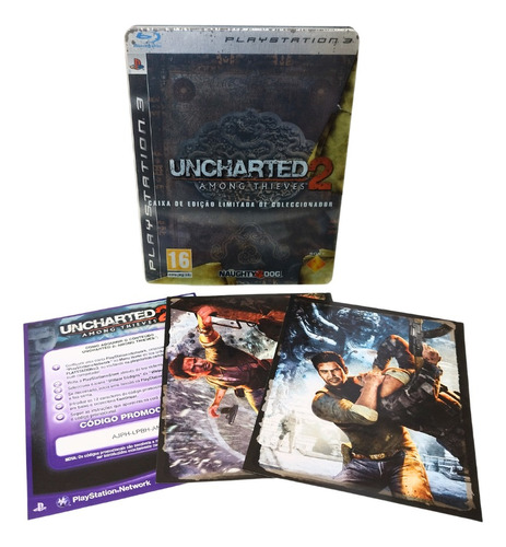 Jogo Uncharted 2 Ps3 - Dublado Em Português + Steelbook