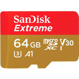 Cartão De Memória Sandisk Micro Sdxc Extreme 64gb 170 Mb/s