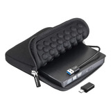 Unidad De Cd Y Dvd Externa + Funda Roofull Estuche Portatil