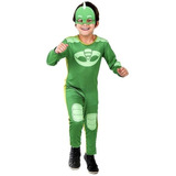 Fantasia Lagartixo Pj Masks Infantil C/ Máscara Fofinha