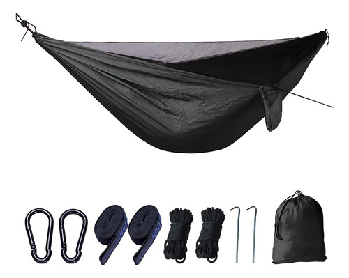 Hamaca Portátil De Nylon Con Mosquitera Para Exterior 300kg