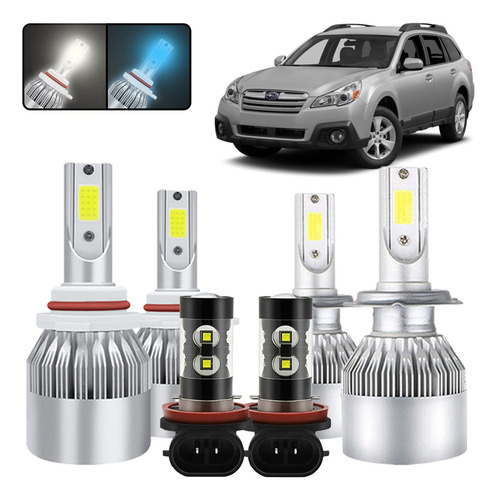 Kit De Focos Led 9005 H7 H11 Para Subaru Outback 2010-2014