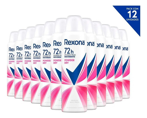 Kit C/12 Desodorantes Rexona Feminino Aerossol - Diversos