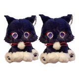 2pcs Genshin Impact Scaramouche Gatos Peluche Muñeca Regalo