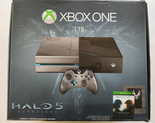 Xbox One Edicion Halo 5 Guardians 1tb +control+caja+10juegos