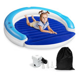 Kilpkonn Cama De Viaje Redonda Inflable Para Ninos Pequenos