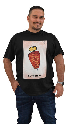 Playera Estampada Loteria El Trompo