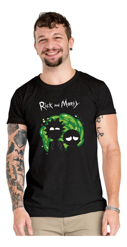 Polera Rick And Morty Potal Series Algodón Orgánico Wiwi