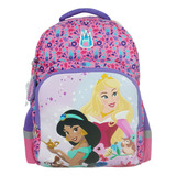 Morral Premium Grande Princesas Disney Aurora & Jazmín Diseño De La Tela Multicolor