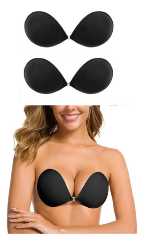 Brasier Strapless Push Up Invisible Sosten Levanta Busto 2pk