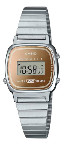 Reloj Casio Vintage La670 Unisex La670wes-4avt Color De La Correa Gris