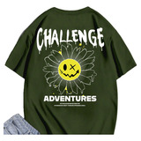 T-shirt Unisex Challenge Attitude Oversized Tumblr Skatista 