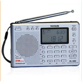 Rádio Tecsun Pl-380 Dsp Etm Pll Am/fm/lw/sw Digital Prata