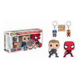 Funko Pop Captain America/iron Man/hawkeye/spider-man 4pack