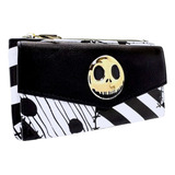 Cartera Dama Sally Jack Extraño Mundo Halloween Logo Metal