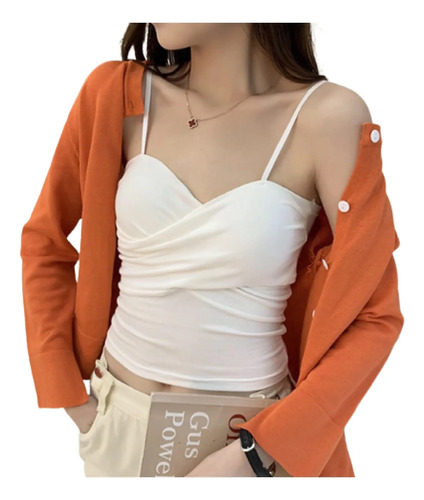 Top Blusa Sexy Cruzada Kawaii Hotwife