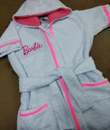 Bata De Baño Para Niñas Linea Infantil En Tela Toalla 